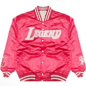 💗🏀💗 Kobe Bryant Legend of the Mamba Think Pink Satin Jacket - Size S